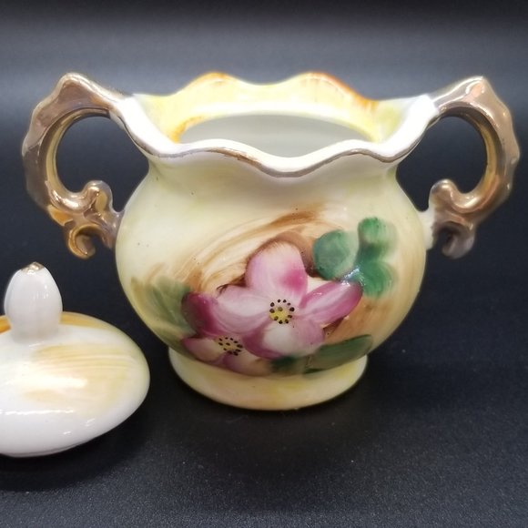 Vintage Fairway Japan China Miniature Creamer and Lidded Sugar Bowl - Picture 4 of 8